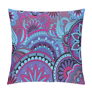 Personality Colorful Floral Background In Boho Style Pillow Covers