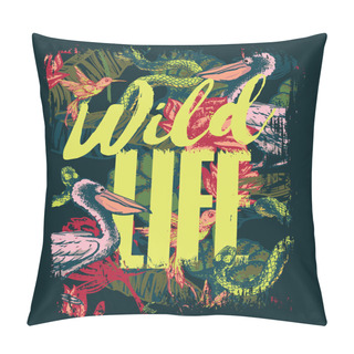 Personality  Tropical Exotic Print Pillow Covers