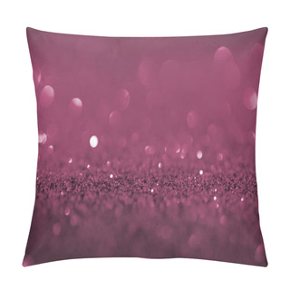 Personality  Abstract Background With Purple Glitter And Bokeh Pillow Covers