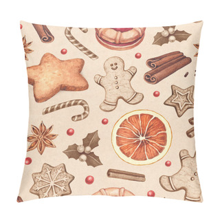 Personality   Gingerbread Cookies And Christmas Spices Pillow Covers