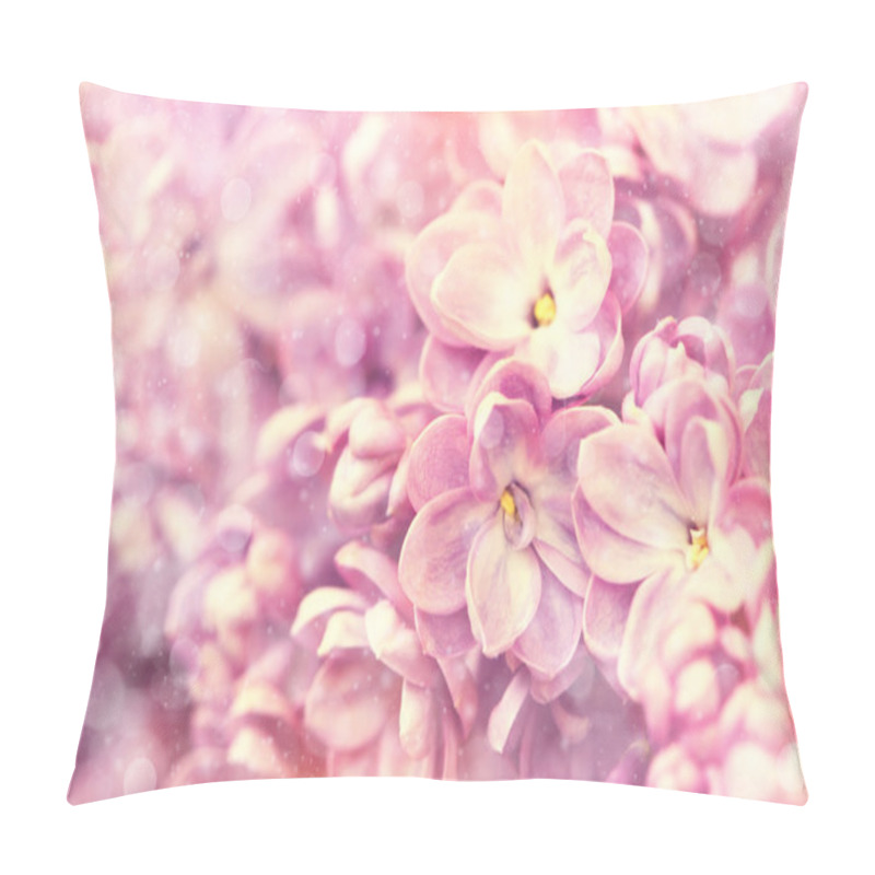 Personality  Floral background with delicate lilac flowers pillow covers