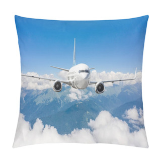 Personality  Airplane Flies Over Clouds And Mountain Ranges Pillow Covers