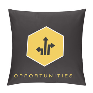 Personality  Opportunities Icon. Vector Illustration  Pillow Covers