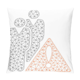 Personality  Black List Vector Mesh Network Model Pillow Covers