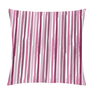 Personality  Vertical Seamless Striped Pattern. Hand Painted Background With Ink Brush Stroke. Pillow Covers