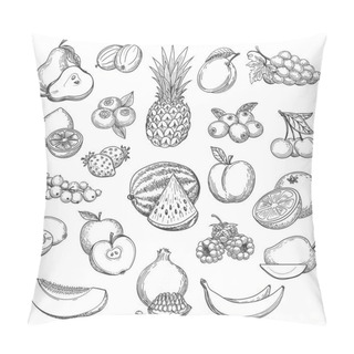Personality  Vintage Fruit Sketch Pillow Covers