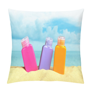 Personality  Sun Protection Set On Beach Pillow Covers