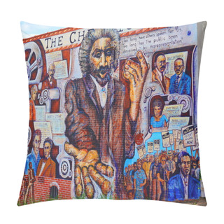 Personality  Civil Rights Mural Pillow Covers