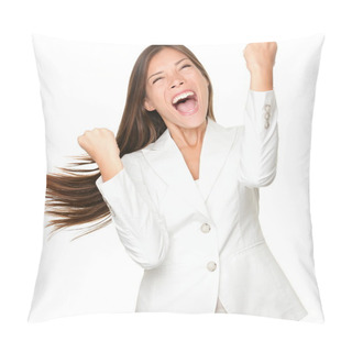 Personality  Happy Winner - Success Business Woman Pillow Covers