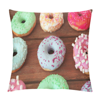 Personality  Tasty Colorful Donuts Pillow Covers