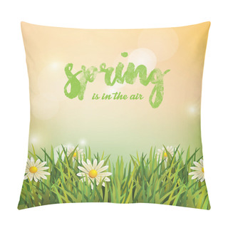 Personality  Spring. Background. Spring Is In The Air. Spring Landscape. Pillow Covers