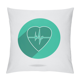 Personality  Defibrillator Heart Icon Pillow Covers