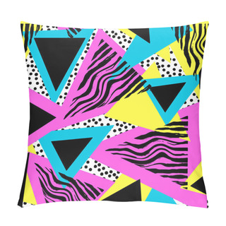 Personality  Memphis Style Hand Drawn Textured Seamless Pattern Pillow Covers