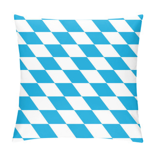 Personality  Seamless Pattern Of The Bavarian White And Blue Flag Pillow Covers