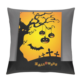 Personality  Halloween Flyer Or Cover Design Pillow Covers