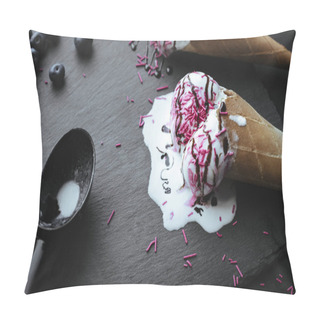 Personality  Melting Ice Cream Pillow Covers