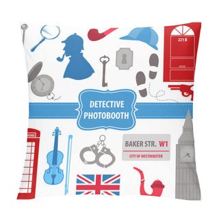 Personality  Detective Sherlock Party Set - Photobooth Props Pillow Covers