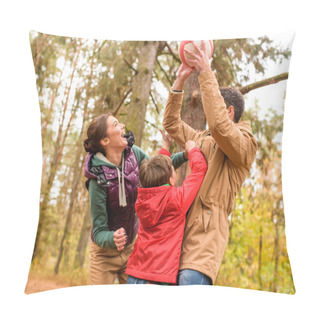 Personality  Happy Family Playing With Ball  Pillow Covers