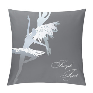 Personality  Snowflake Ballet Dancers Pillow Covers