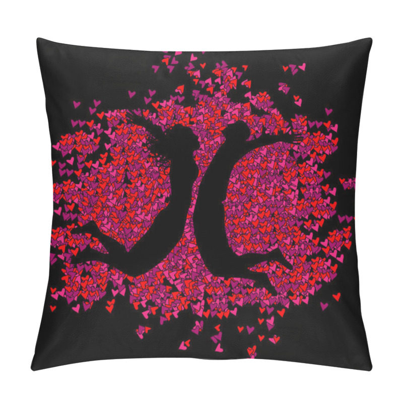 Personality  Background Valentine's Day - vector illustration pillow covers