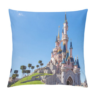 Personality  Castle In Disney Land Paris Pillow Covers
