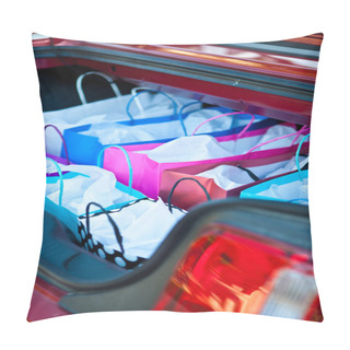 Personality  Shopping Bags In Car Pillow Covers