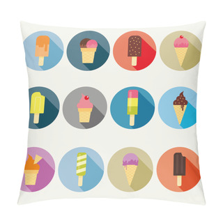 Personality  Vector Ice Cream Collection Pillow Covers