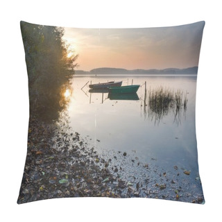 Personality  Beautiful Lake Sunrise Landscape Pillow Covers