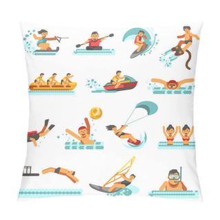 Personality  Water Sport Activities Pillow Covers