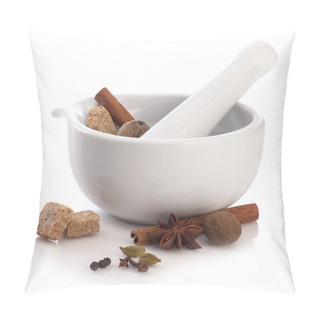 Personality  Various Spices For Masala Tea In Pounder Pillow Covers