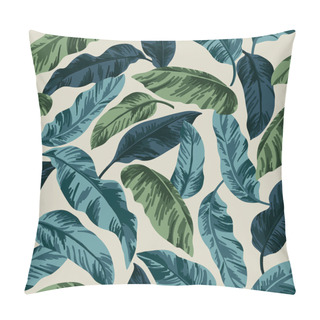 Personality Seamless Exotic Pattern With Tropical Leaves Pillow Covers