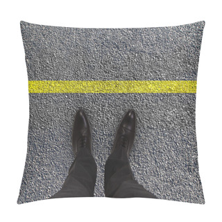 Personality  Feet Are On Road Pillow Covers