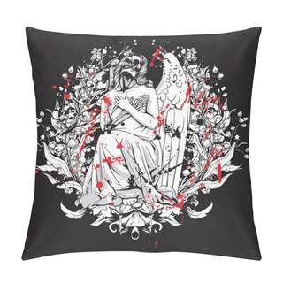 Personality  Gothic T-shirt Design Pillow Covers