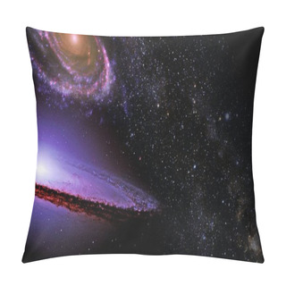Personality  Black Hole, Planets And Galaxy, Science Fiction Wallpaper. Beauty Of Deep Space. Billions Of Galaxy In The Universe Cosmic Art Background Pillow Covers