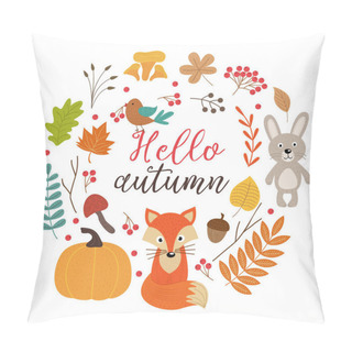 Personality  Set Of Isolated Autumn Elements Part 1  Pillow Covers