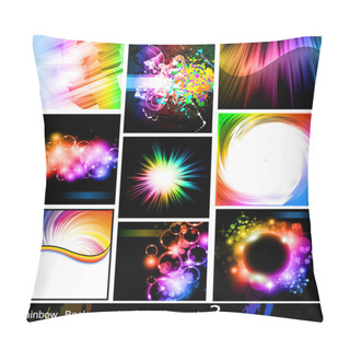 Personality  Rainbow Backgrounds Collection - Set 3 Pillow Covers