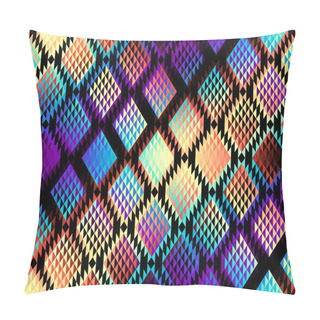 Personality  Seamless Vector Pattern Background Of A Triangles. Pillow Covers