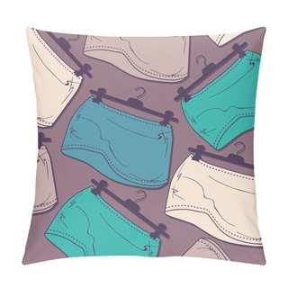 Personality  Vector Background With Skirts. Pillow Covers