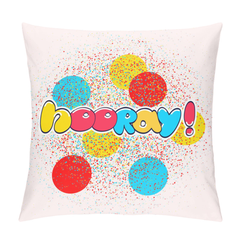Personality  hooray sign banner pillow covers