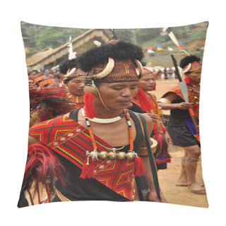 Personality  Dancing Boy In Nagaland India Pillow Covers