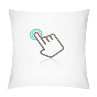 Personality  Touching Hand Icon Pillow Covers