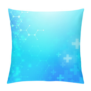 Personality  Abstract Medical Technology Background Pillow Covers