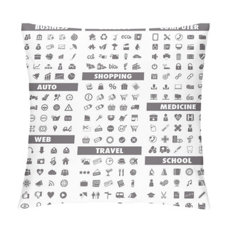 Personality  Basic Icons Set Pillow Covers