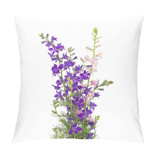 Personality  Bouquet Of Wild Flowers Isolated Pillow Covers
