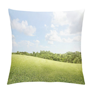 Personality  Green Grass Field With Trees  Pillow Covers