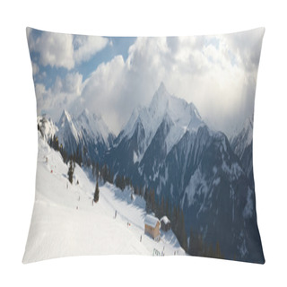 Personality  Panoramic View Alps In Austria Pillow Covers