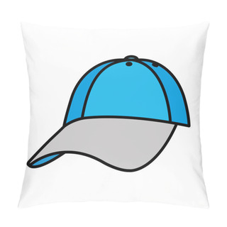 Personality  Color Cap Casual Textile Style Accessory Vector Illustration Pillow Covers