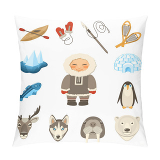 Personality  Chukchi Icons Set Pillow Covers