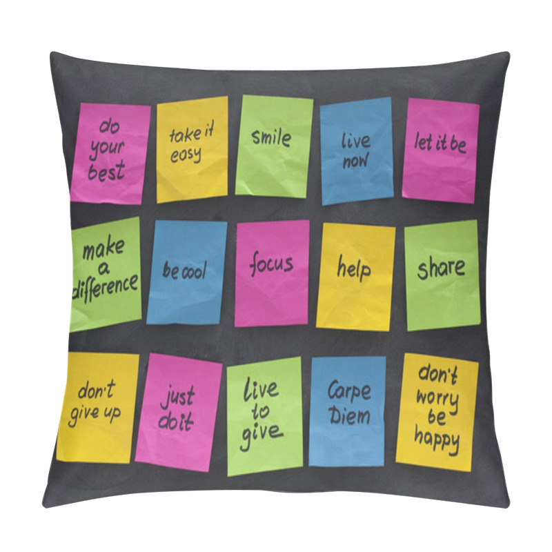 Personality  Uplifting and motivational words pillow covers