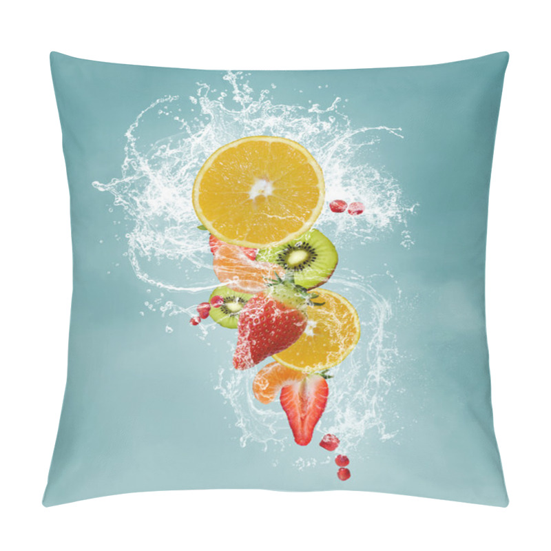 Personality  Fresh Fruits Splash Pillow Covers